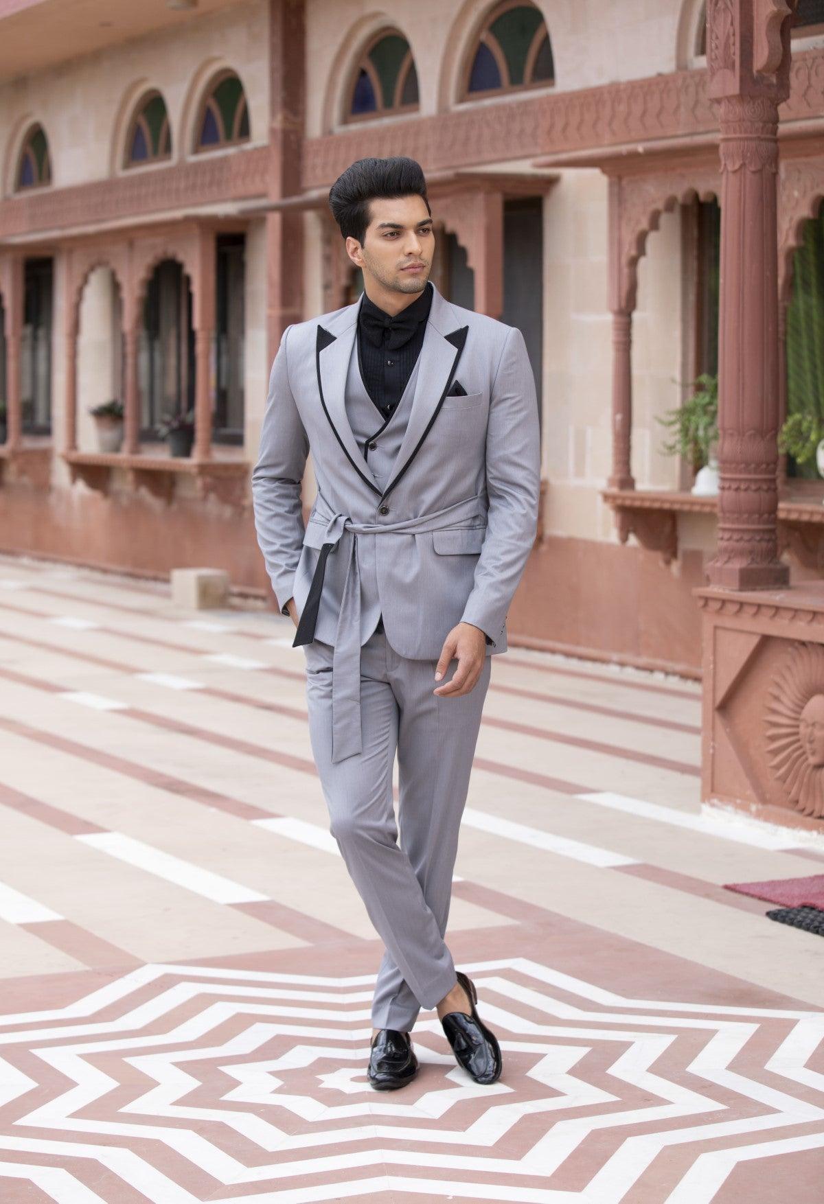 Premium Classic Black & Gray Suit Set