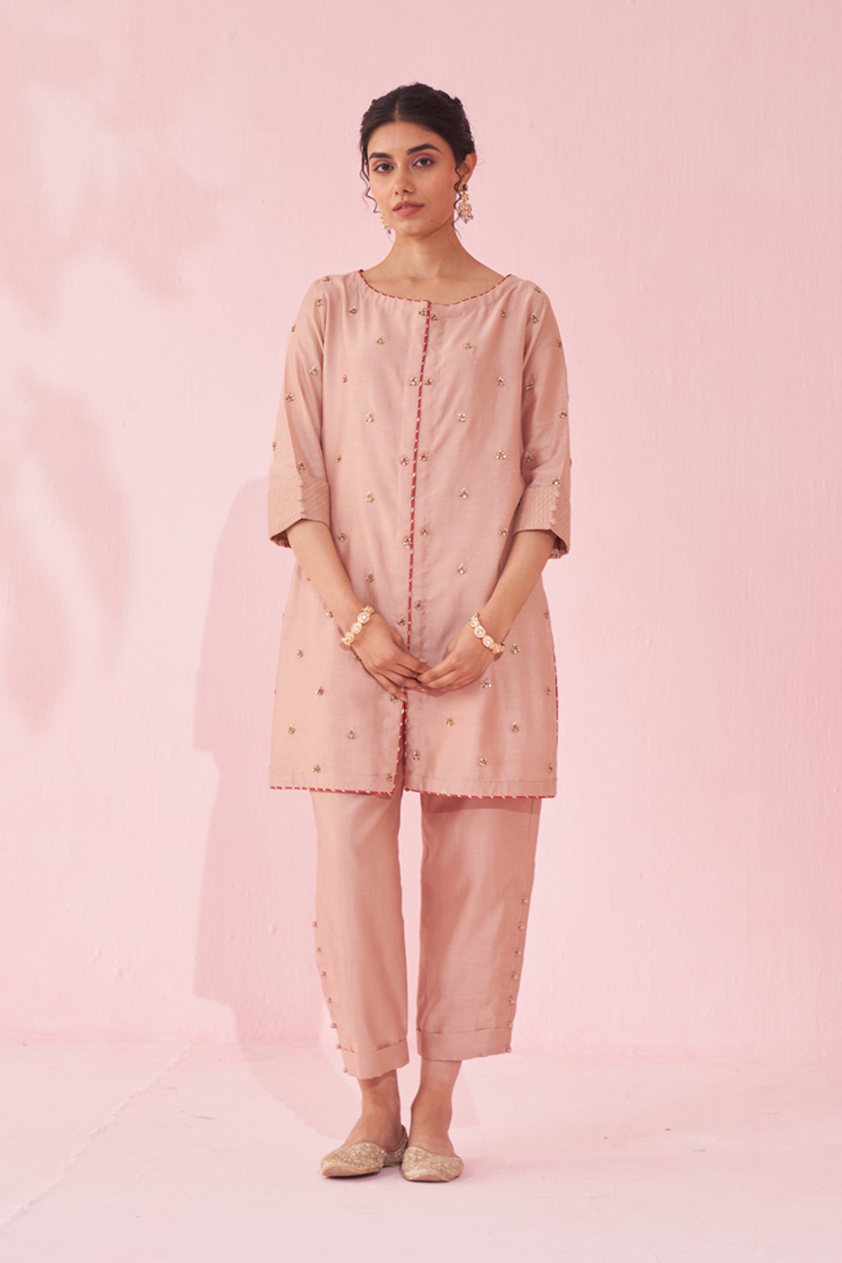 GULBADAM BLUSH PINK CO-ORD SET