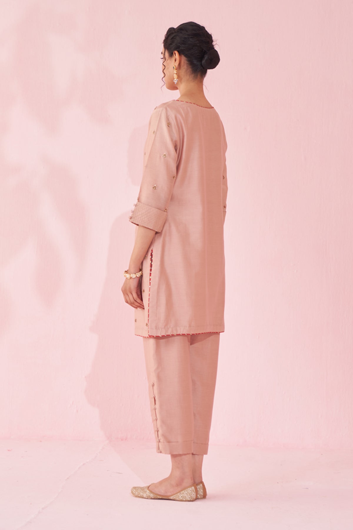 GULBADAM BLUSH PINK CO-ORD SET