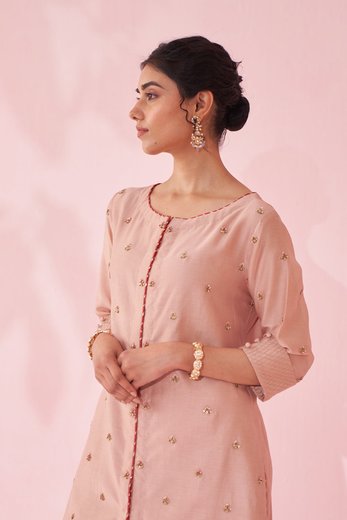 GULBADAM BLUSH PINK CO-ORD SET