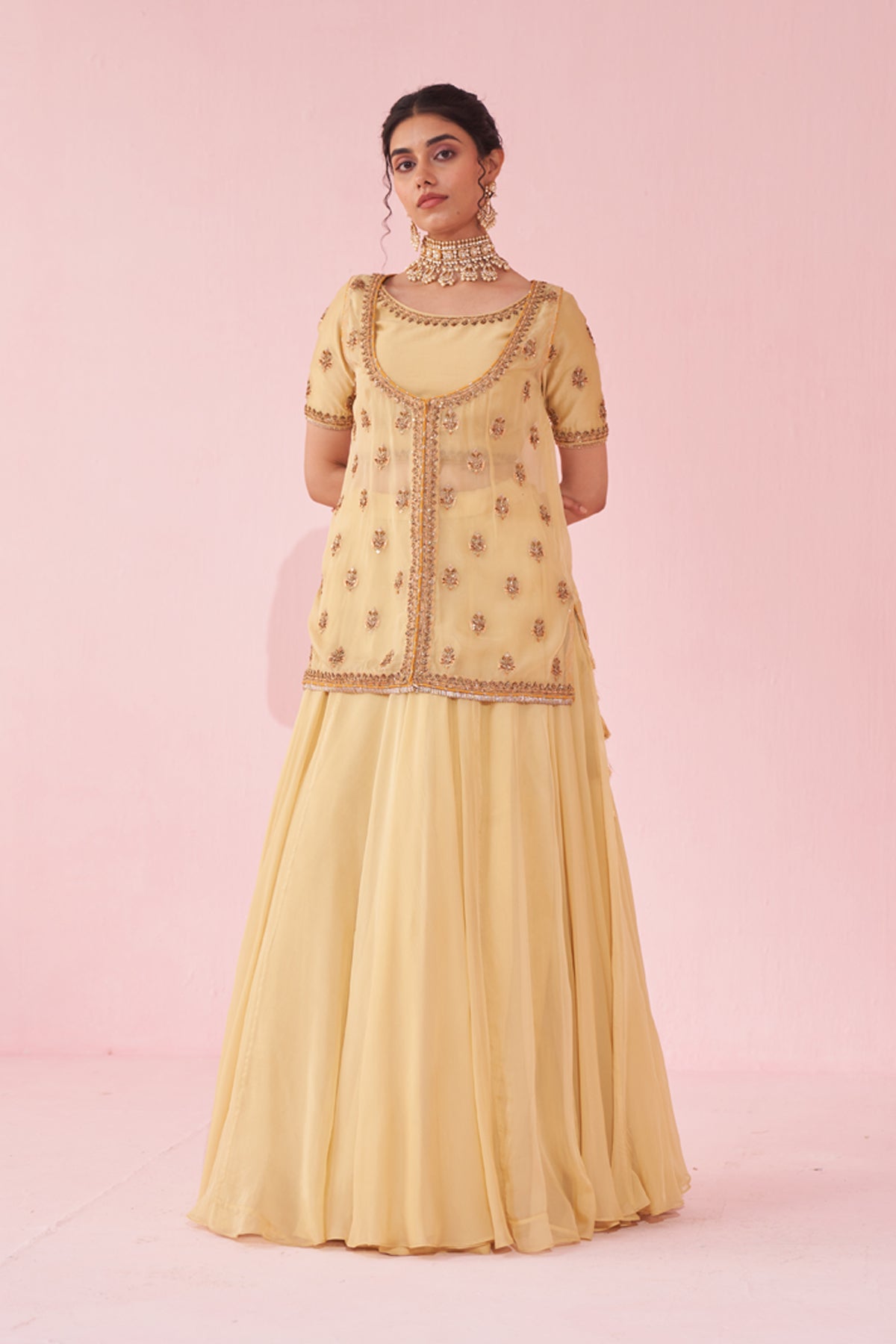 GULMOHAR YELLOW LEHENGA SET