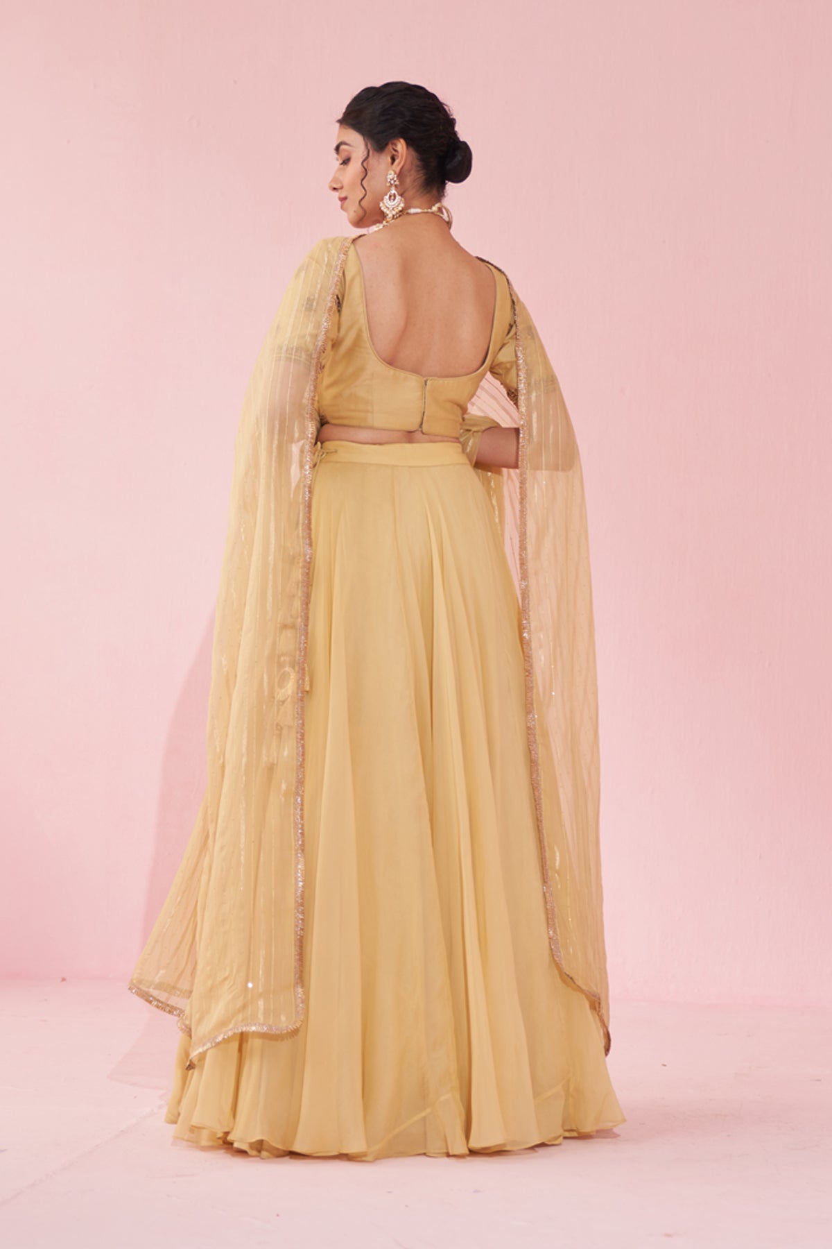 GULKAND YELLOW LEHENGA SET