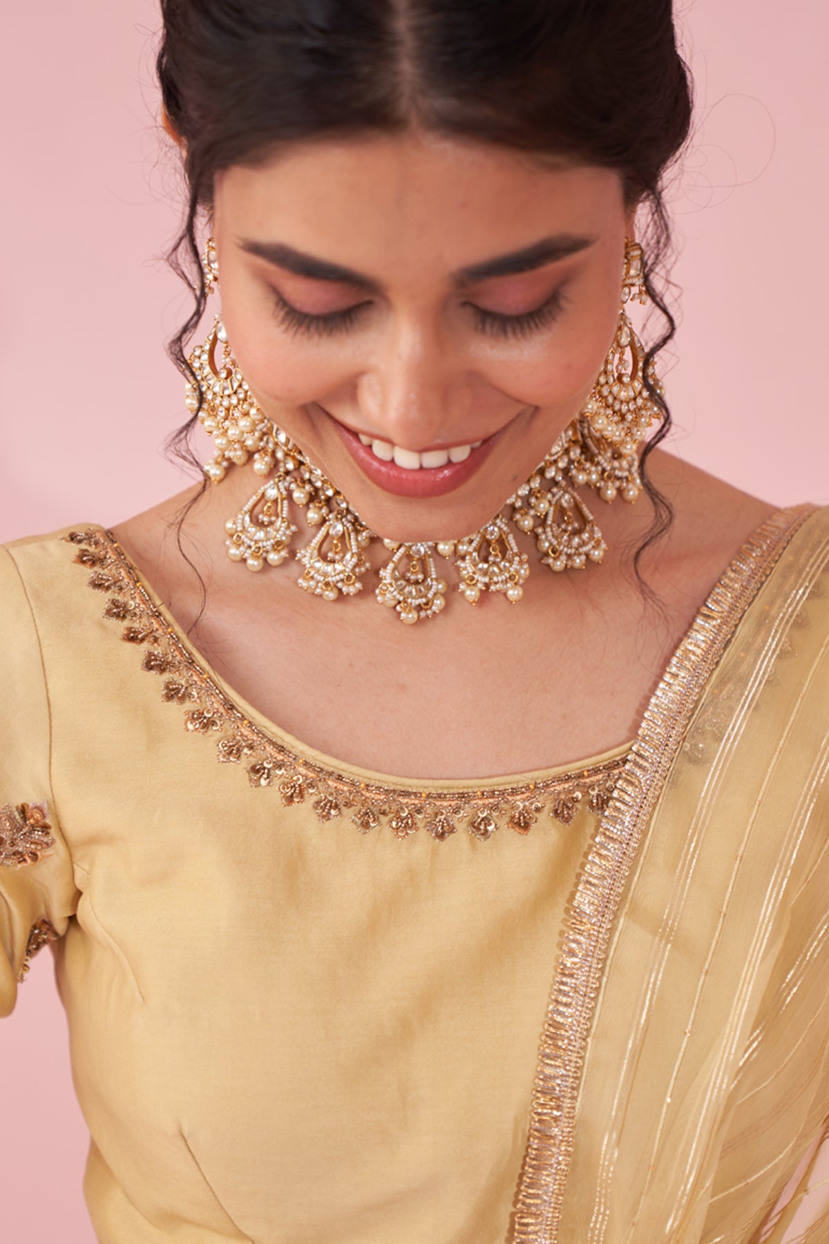 GULKAND YELLOW LEHENGA SET