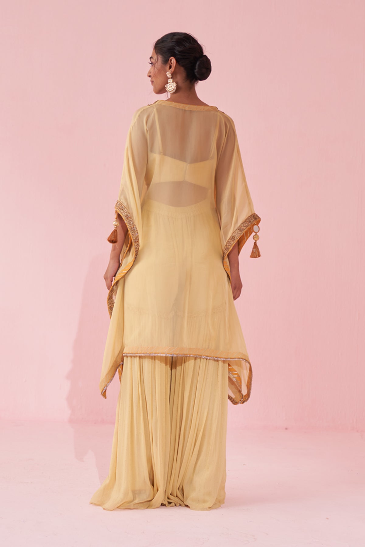 GULBAGH YELLOW KAFTAN SET