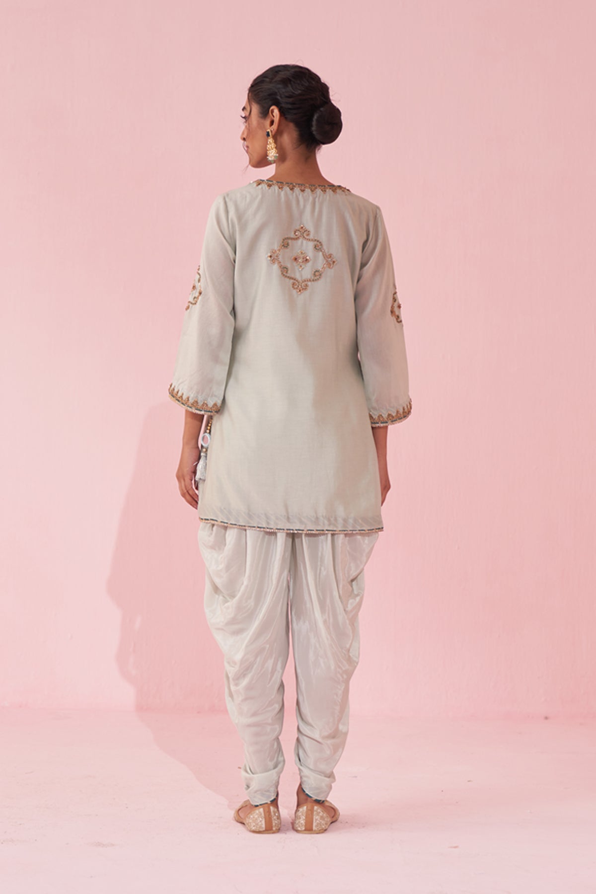 GEETA ICE BLUE KURTA SET