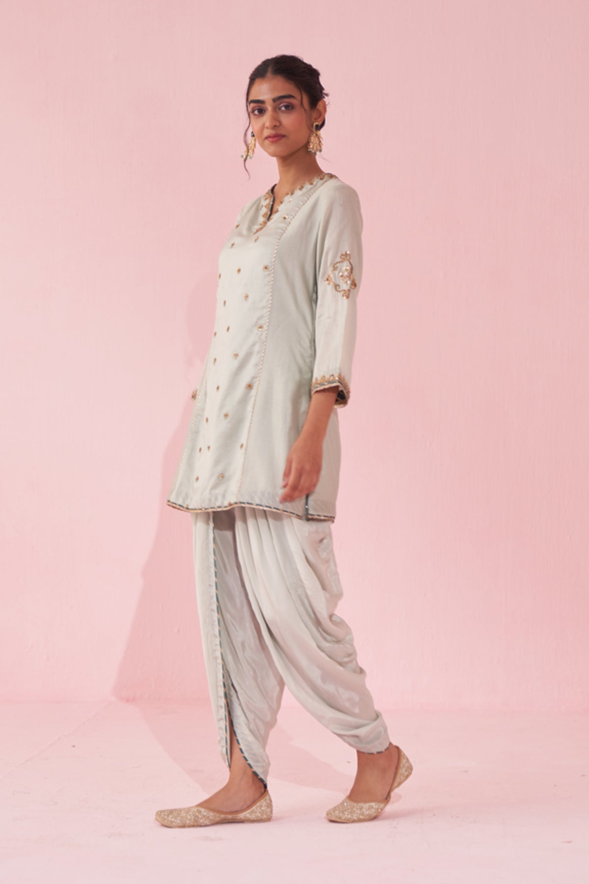 GEETA ICE BLUE KURTA SET