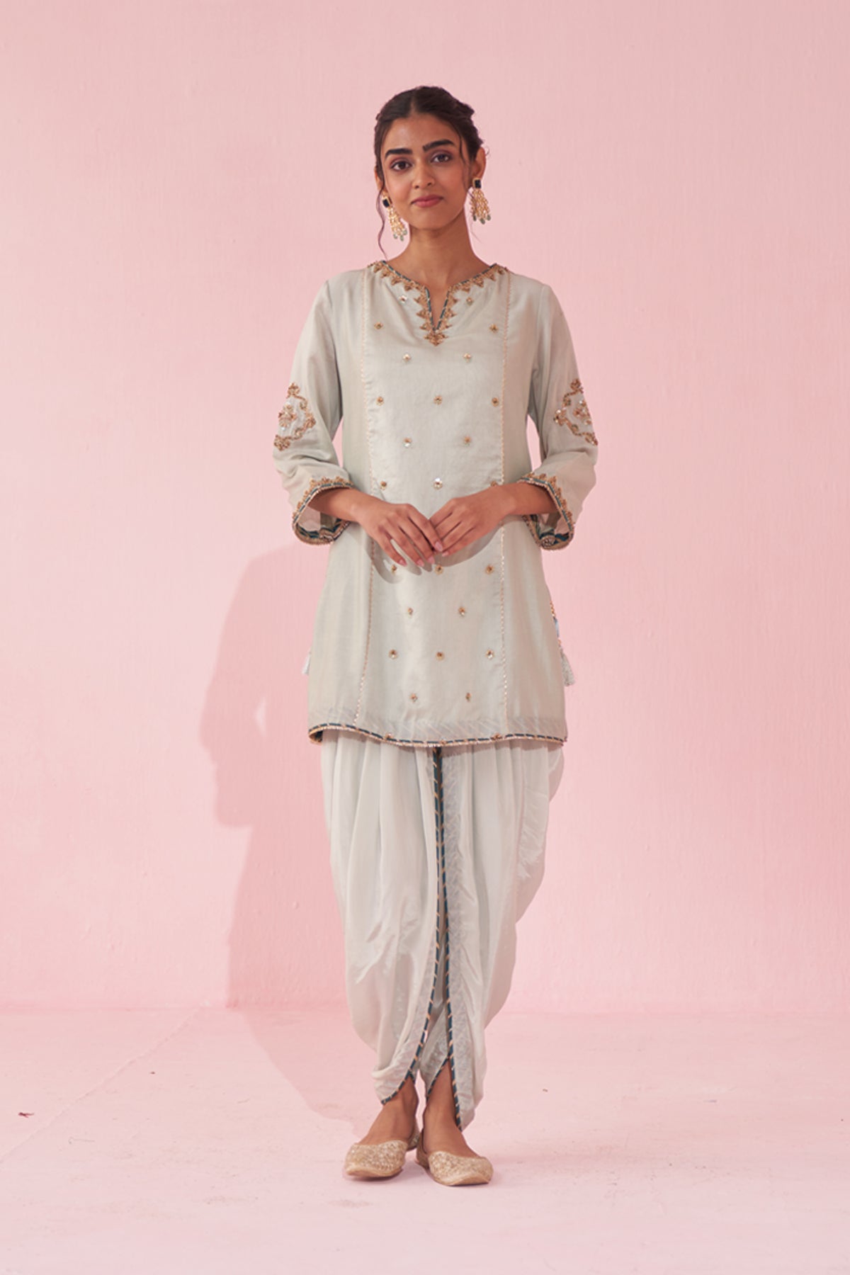 GEETA ICE BLUE KURTA SET