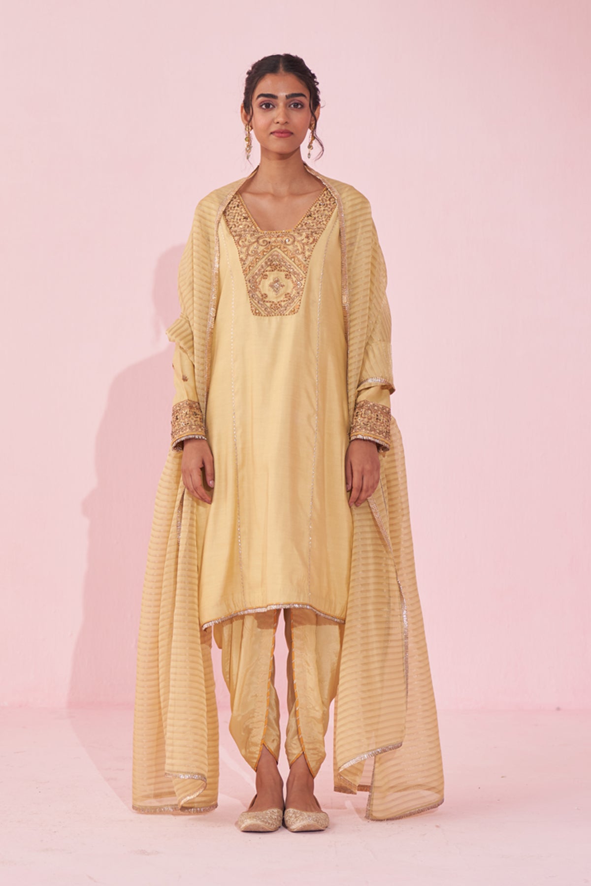 GULNAR YELLOW KURTA SET