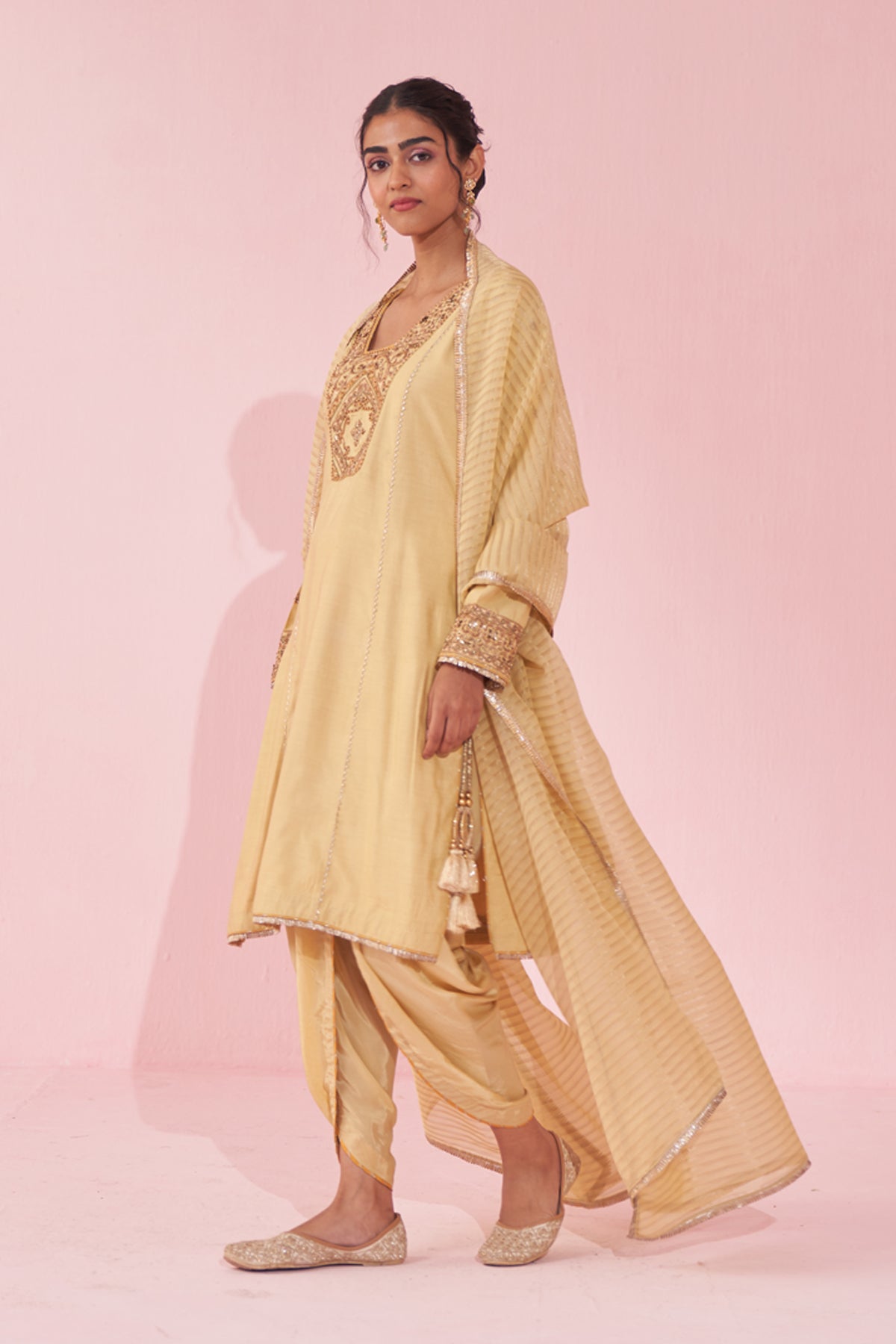 GULNAR YELLOW KURTA SET