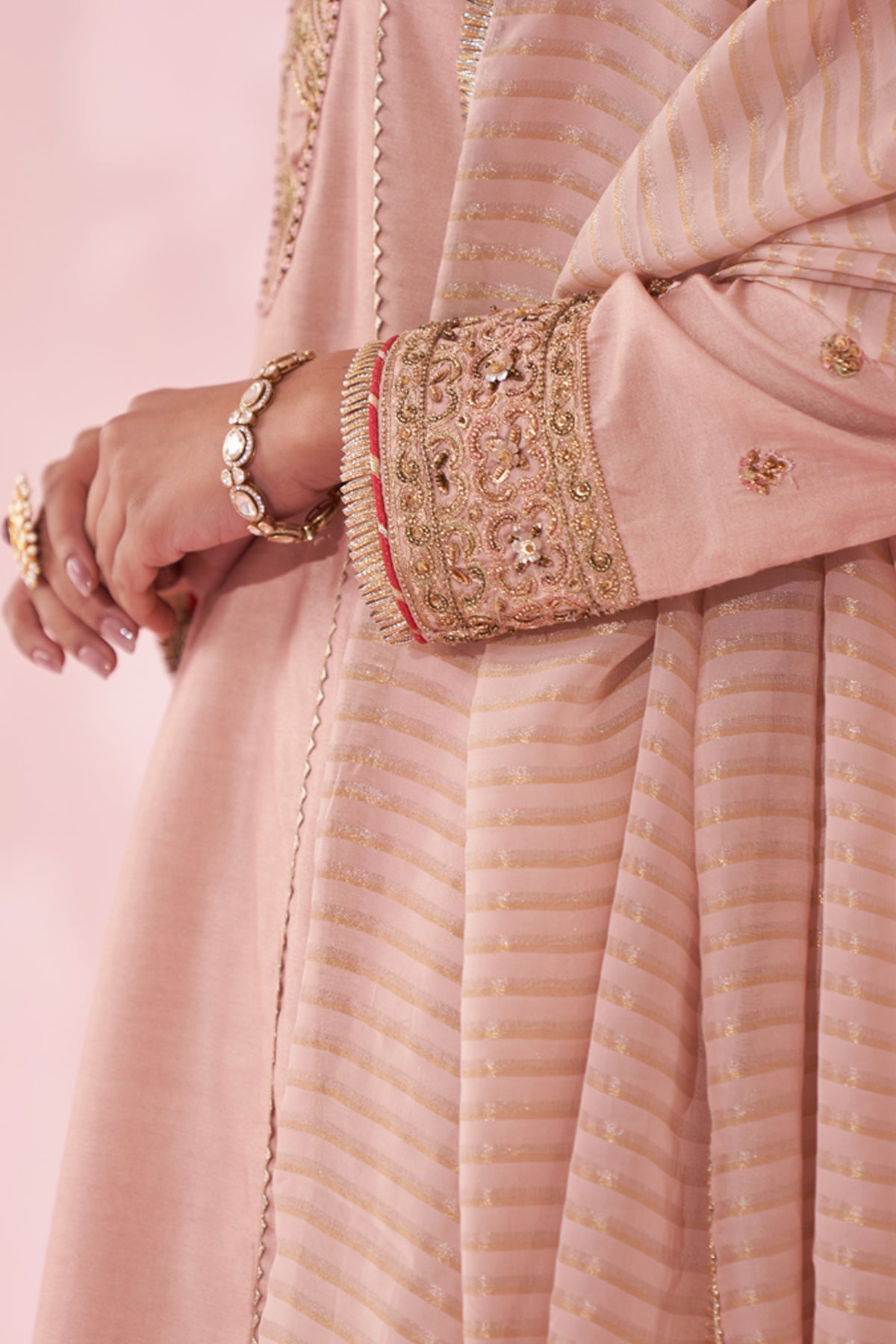 GULNAR BLUSH PINK KURTA SET