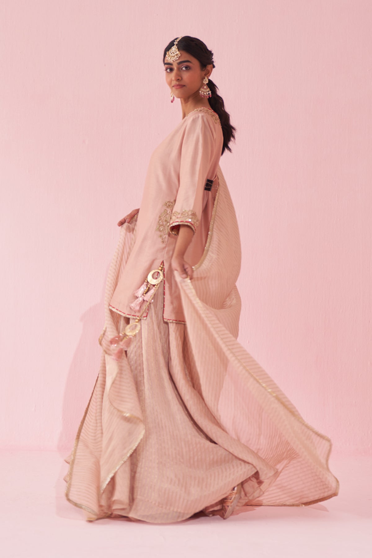 Blush Pink Sharara Set