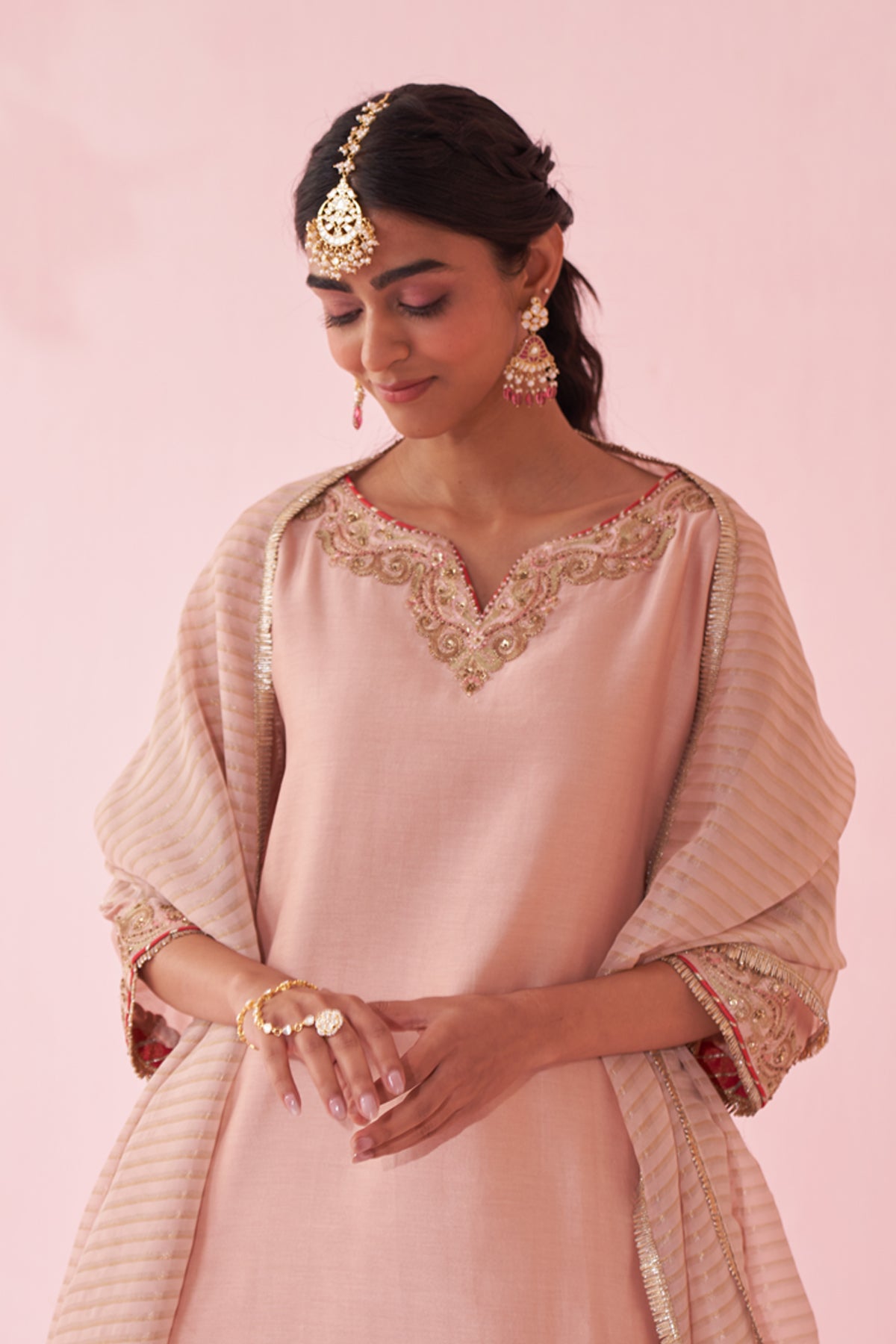 Blush Pink Sharara Set