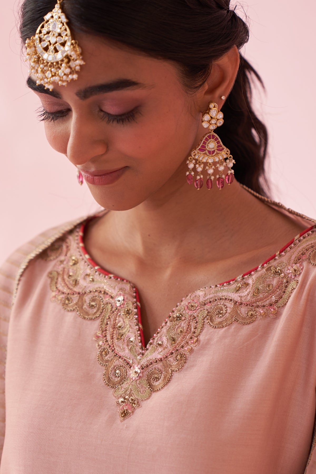 Blush Pink Sharara Set