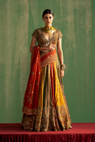 AROHI MULTI COLOR LEHENGA SET