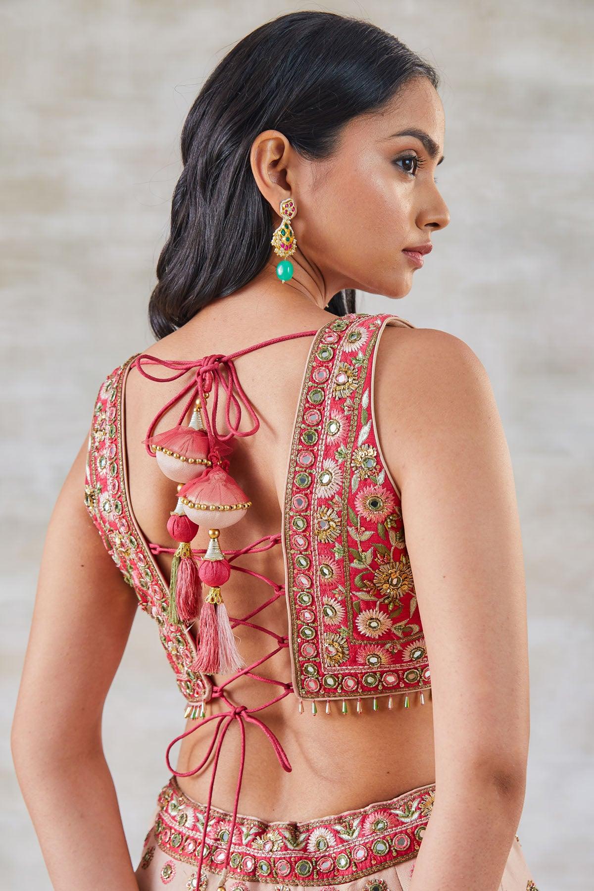 Haar Shringar Silk & Chanderi Lehenga - Studio Bagechaa