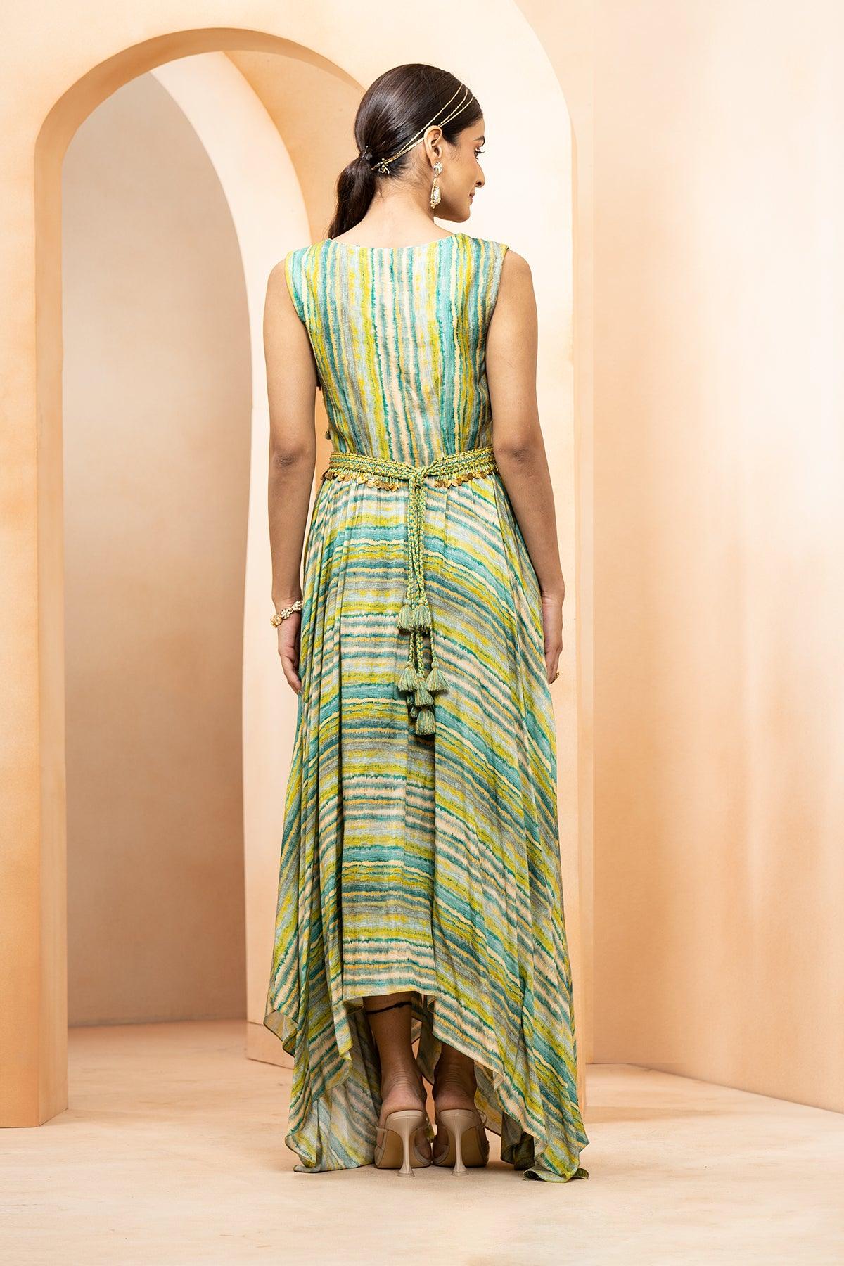 Blessings Of Indigo Anarkali Dress-Plus Size Clothing(XS-10XL)