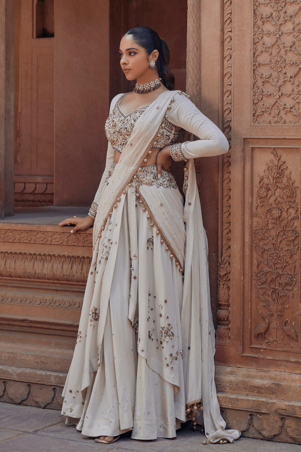 Pink Bridal Lehenga Blouse With Full Sleeves Indian Designer Wedding Dress  - Etsy