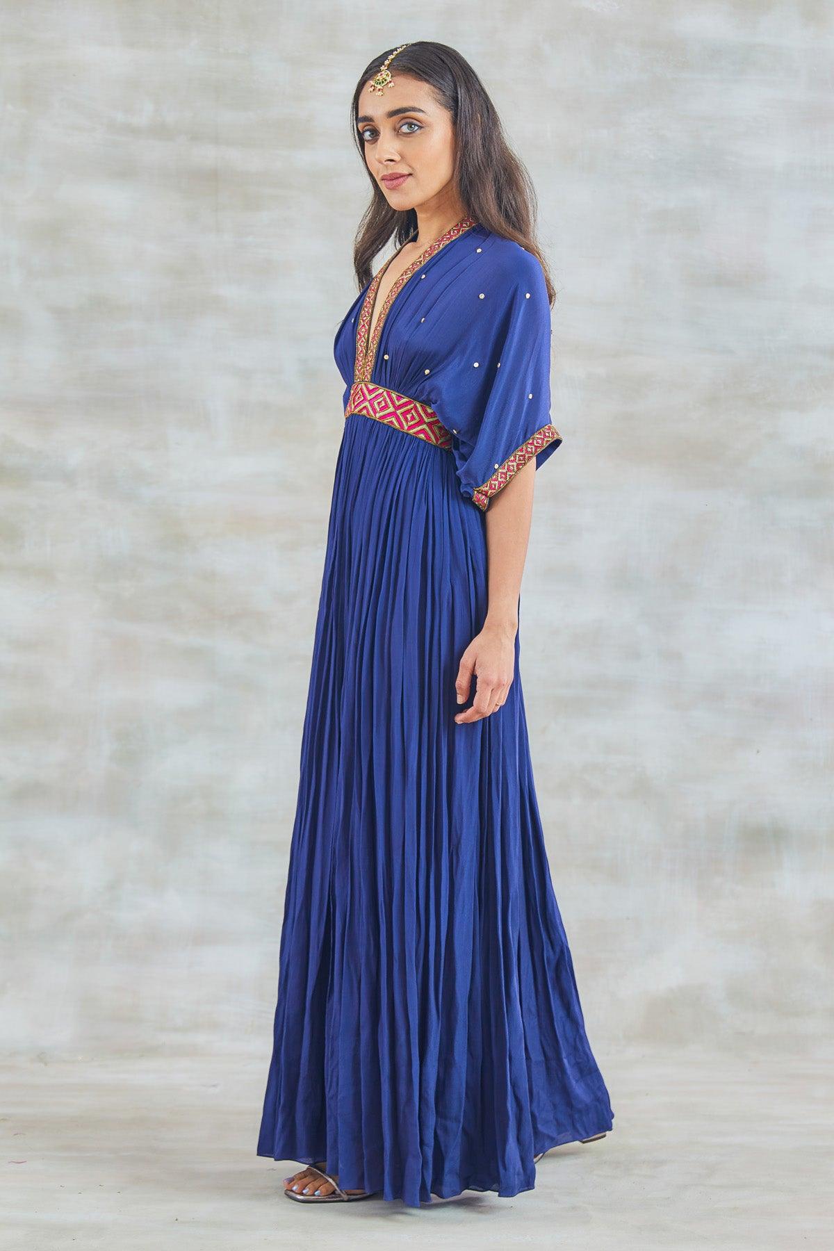 Navy blue cheap kaftan dress