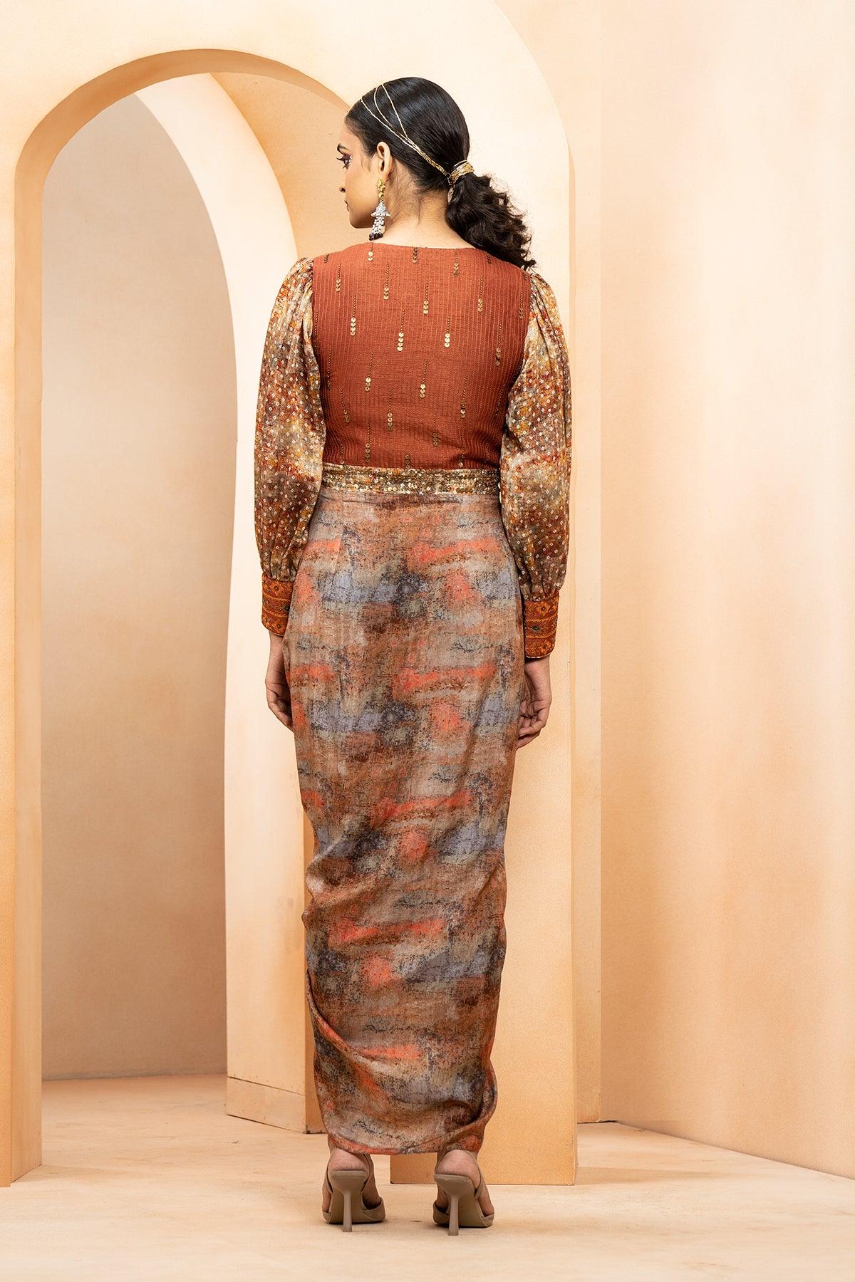 Noor Printed Maxi Dress - Studio Bagechaa