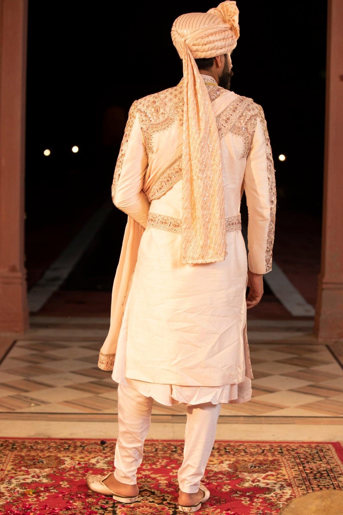 NEON EMBROIDERED SHERWANI – More Mischief