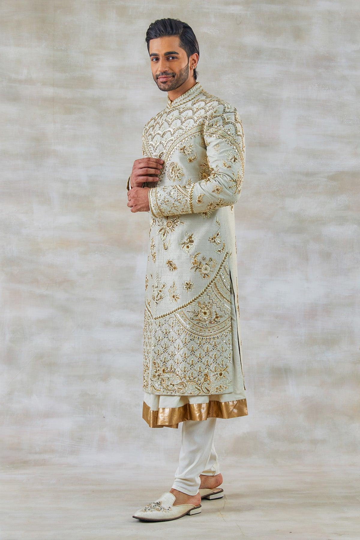 Ivory sherwani hot sale