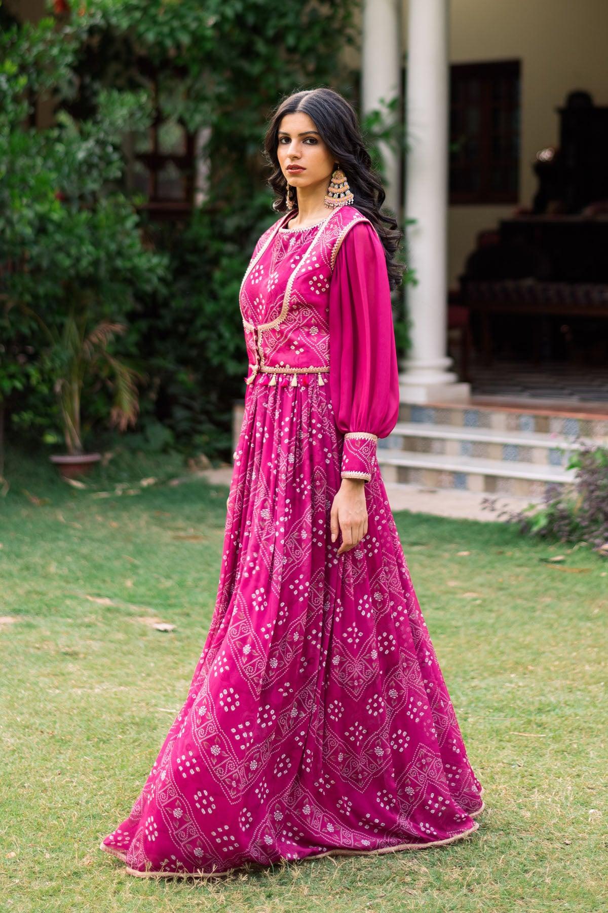 livewear Women Gown Pink Dress - Buy livewear Women Gown Pink Dress Online  at Best Prices in India | Flipkart.com